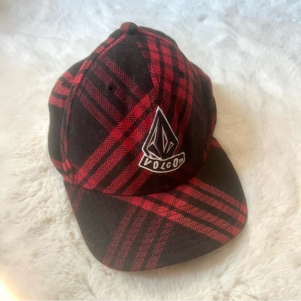 Volcom New Era Child Youth Stretch Fit Kids Flannel Baseball Hat